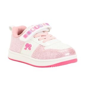 Barbie Kids Sparkle Sneakers - Pink and White